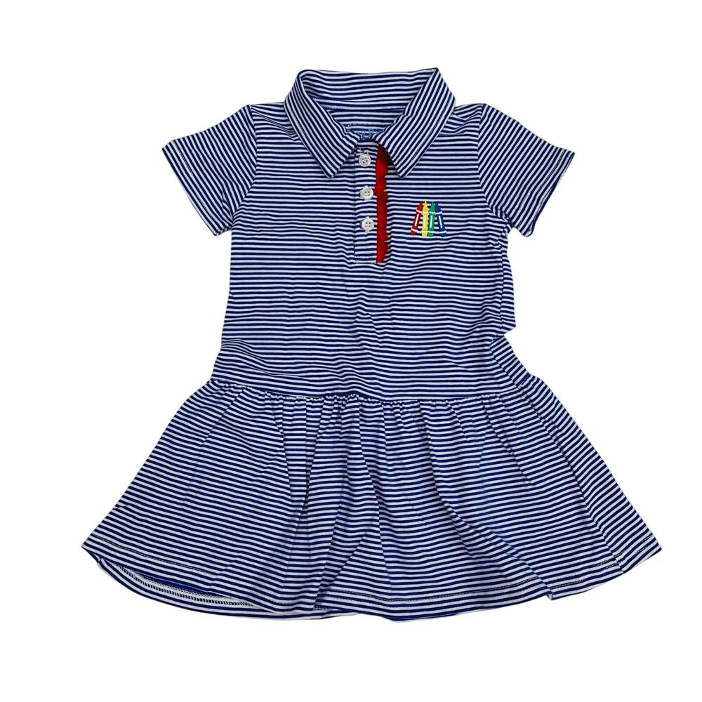 NWT Itsy Bitsy 12M Crayon Polo Dress